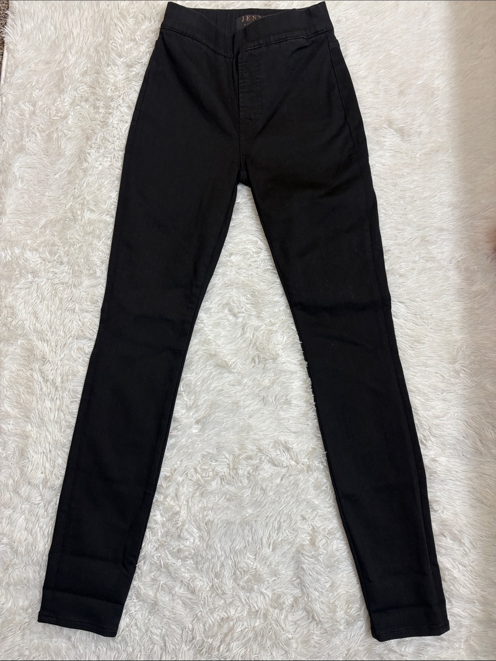 Jen7 By 7 For All Mankind Comfort Skinny Black Pull On Jeans Size 0 Like New